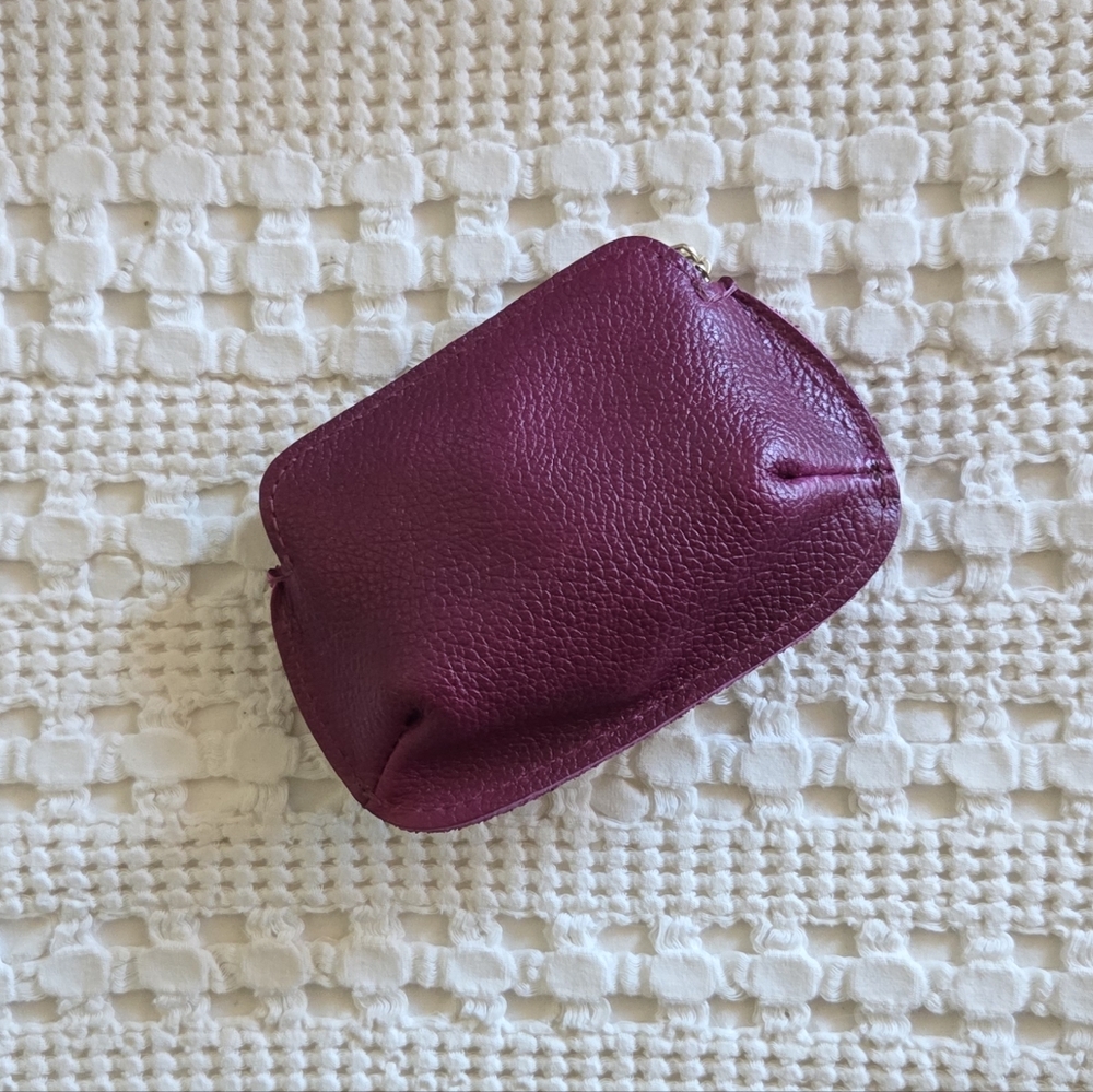 Portland Leather Small Pinch Pouch in Orchid - Picture 3 of 6